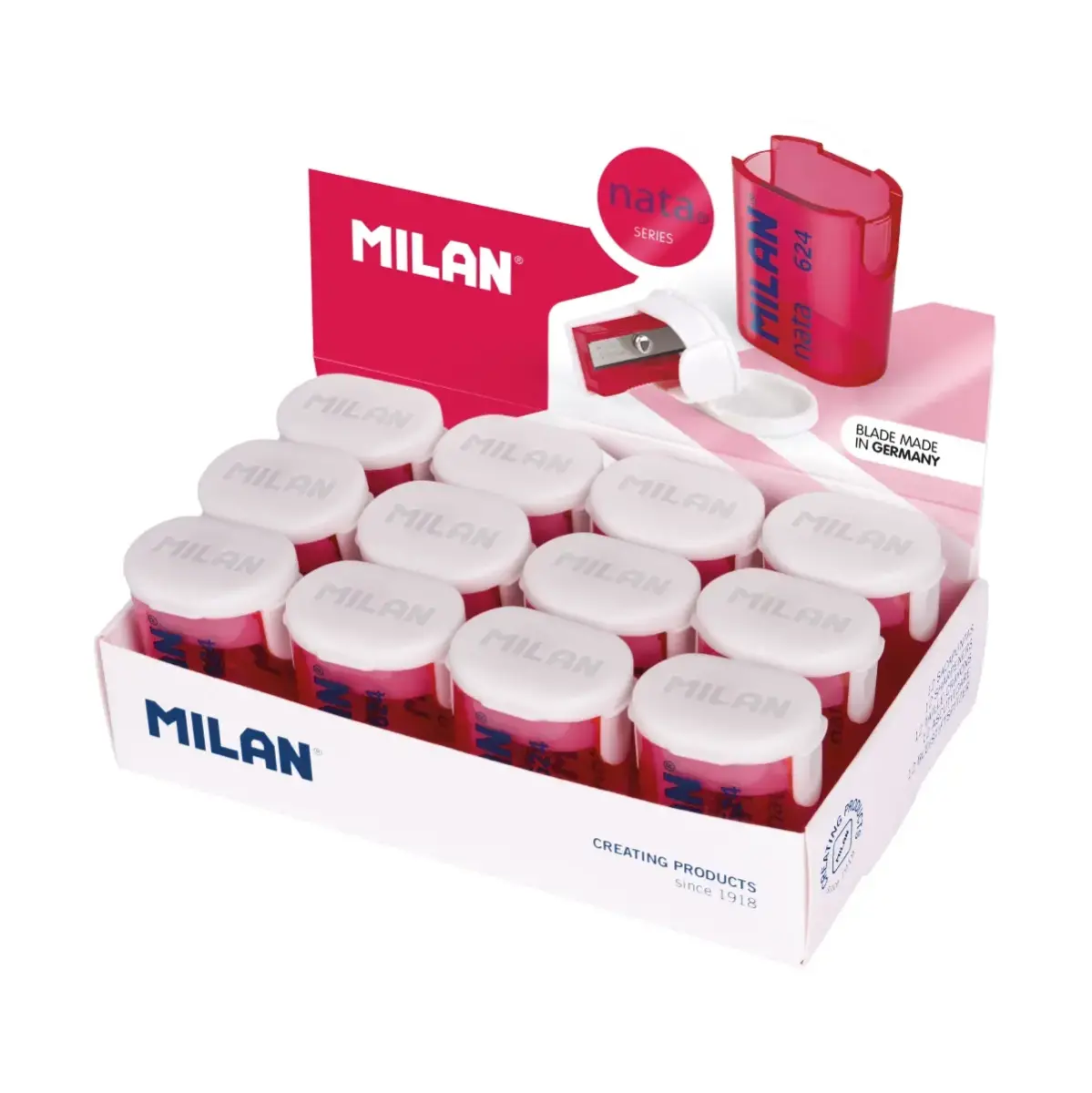 Teşhir kutusu 12 kalemtıraş MILAN nata® 624