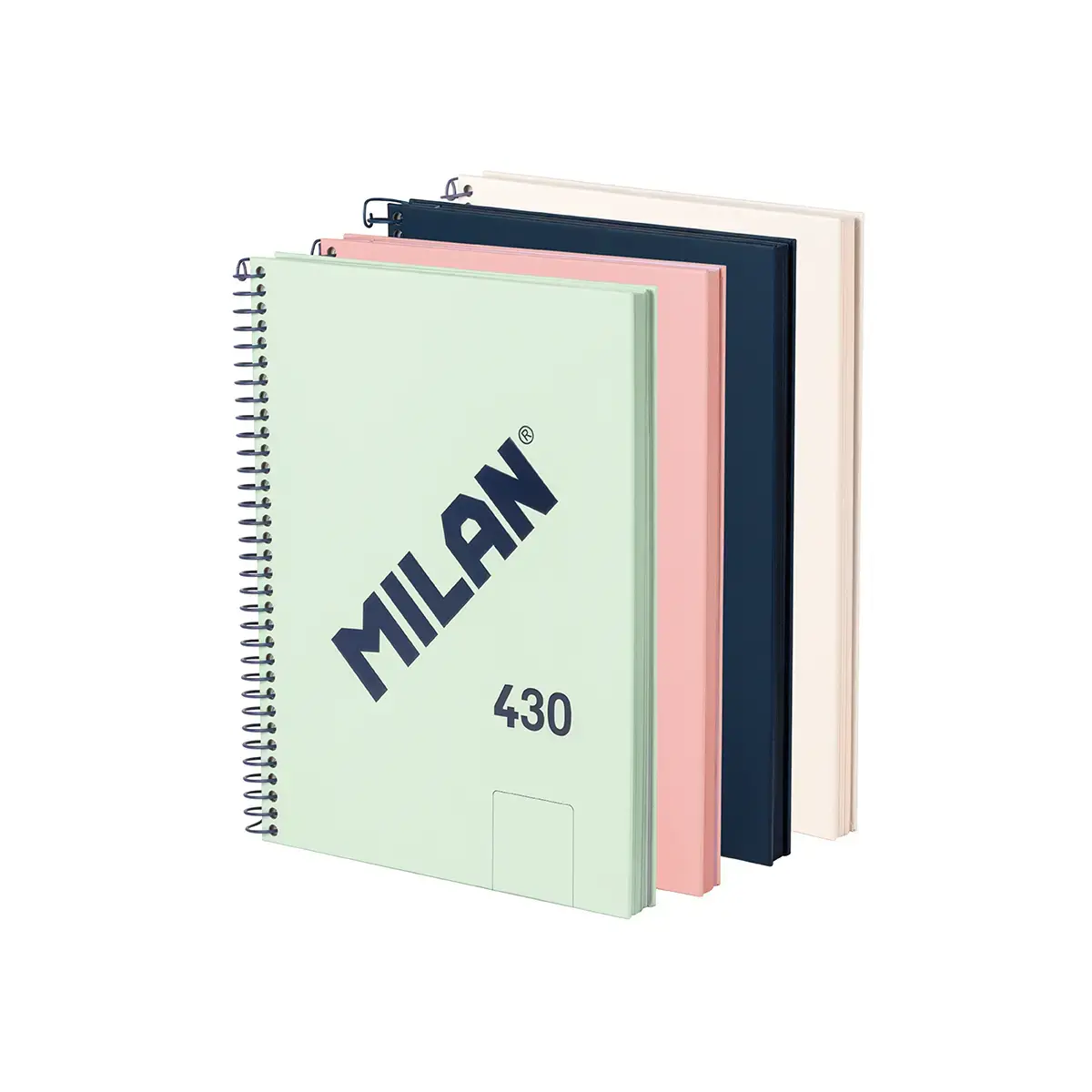 4'lü A5 Telli Defter sert kapaklı, düz kağıt, 80 yaprak 95 gr/m², 430 1918 koleksiyonu
