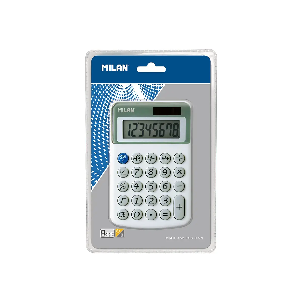 blister beyaz 8-digit hesap makinesi