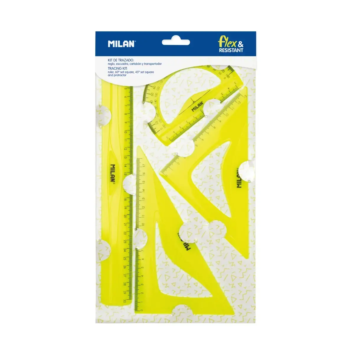 Flex&Resistant sarı rulers Set, Acid serisi