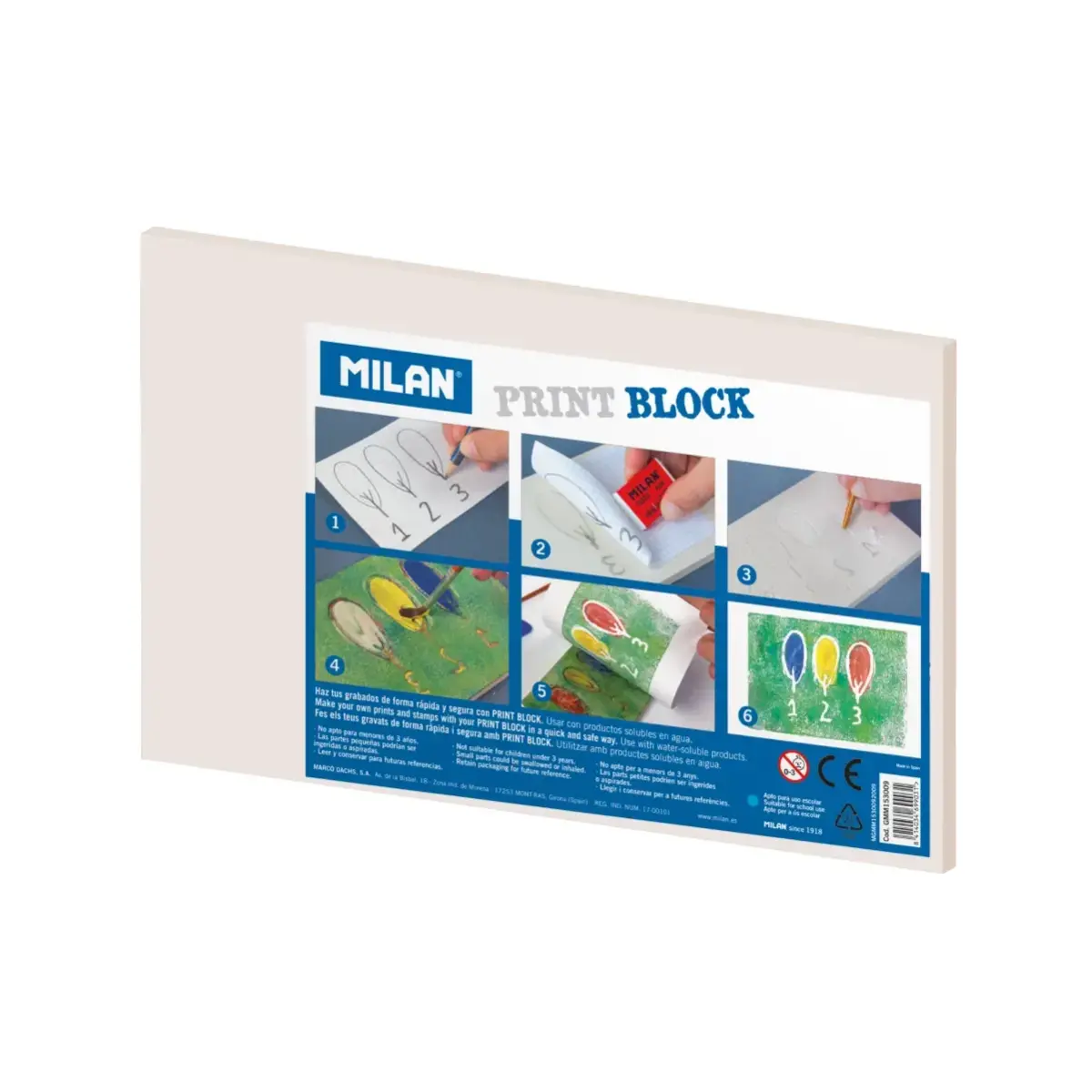 Baskı Blok Gravür Plakası, Büyük Boy 15 x 30 x 0.9 cm