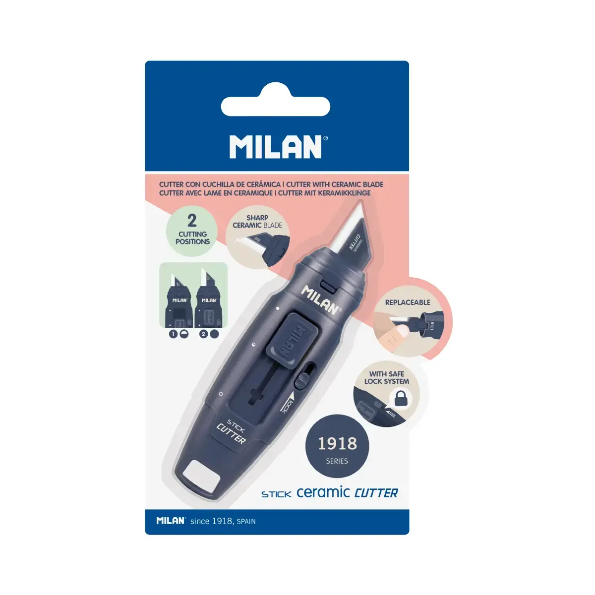blister çubuk ceramic blade maket bıçağı 430 1918 koleksiyonu, navyblue