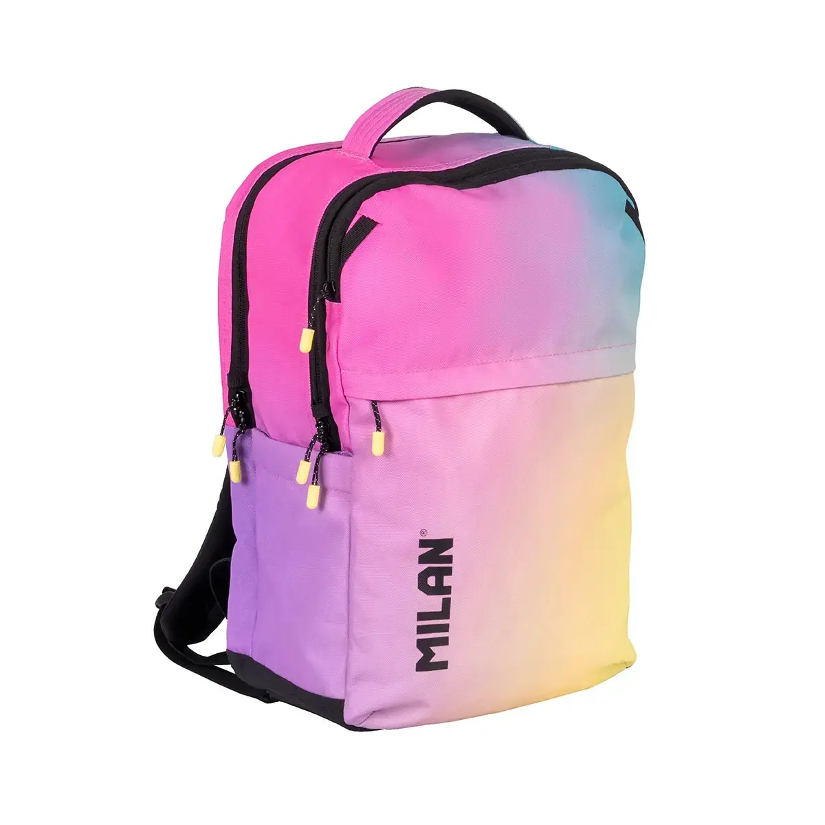 sırt çantası 5 zipped bölme (25L) Sunset koleksiyonu, siyah