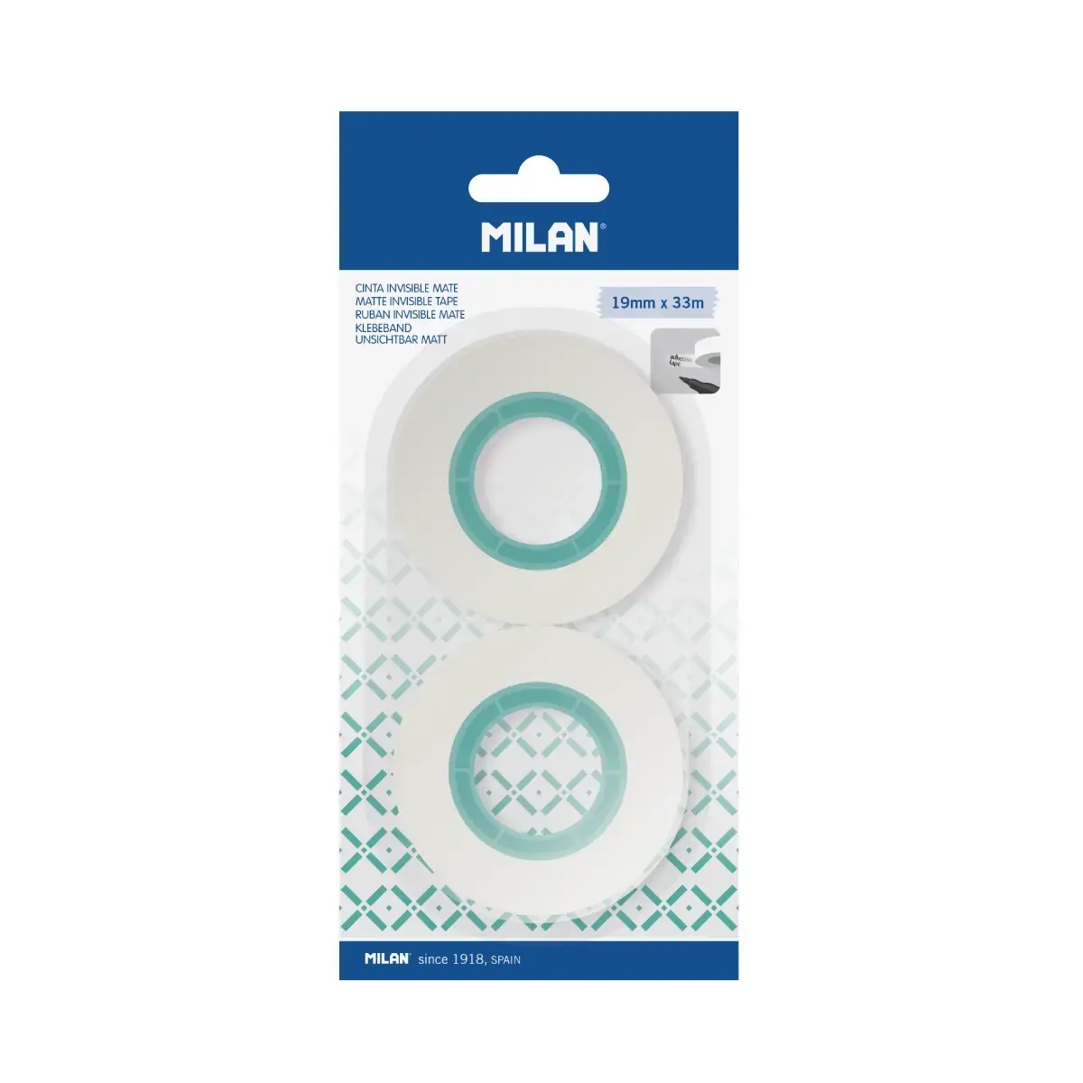 blister 2 görünmez mat yapışkanlı bant 19 mm x 33 m
