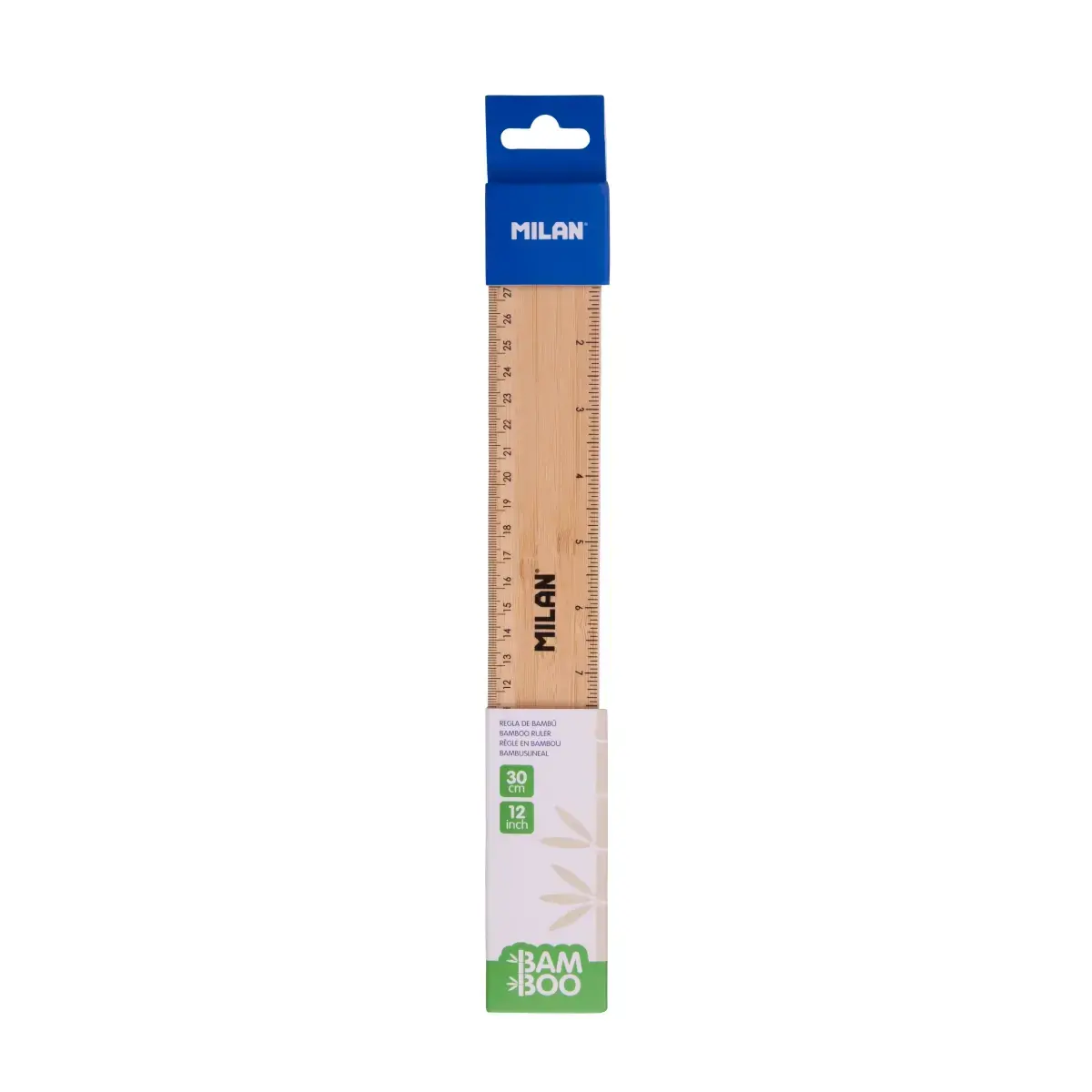 Kalın bambu cetvel 30 cm