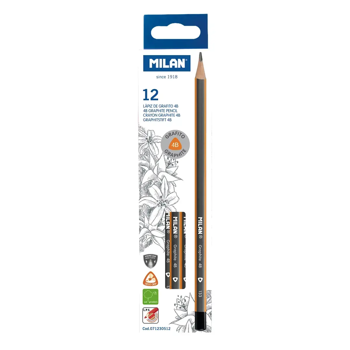 Kutu 12 üçgen 4B grafit kalem