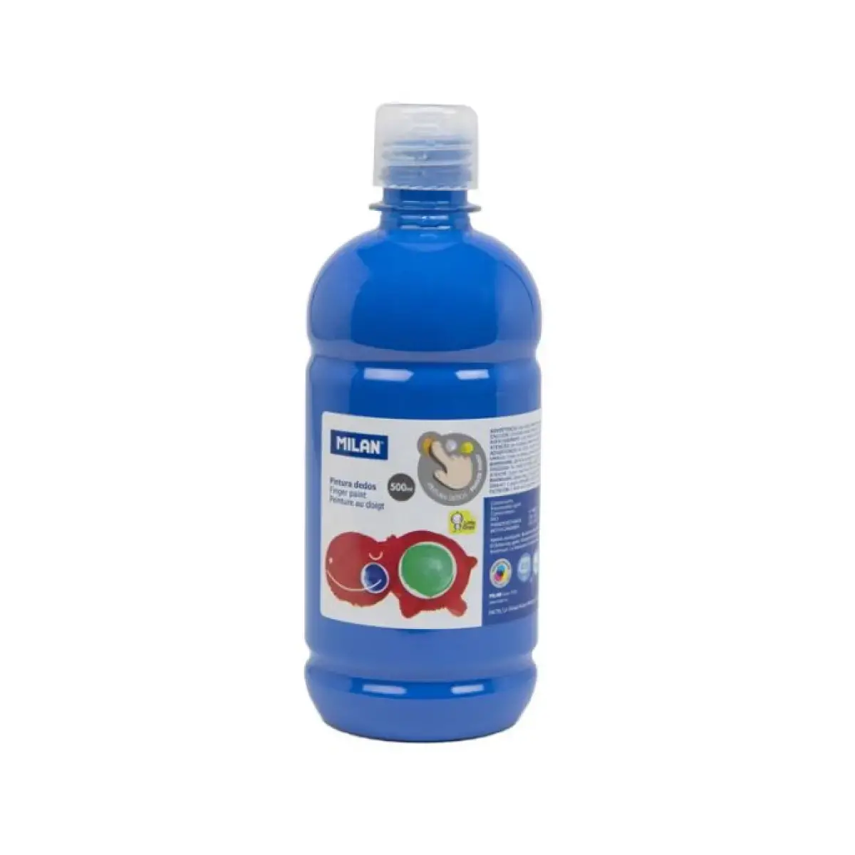 500 ml şişe mavi parmak boyası