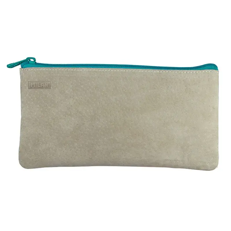 3-Cepli kalemlik Leather, yeşil