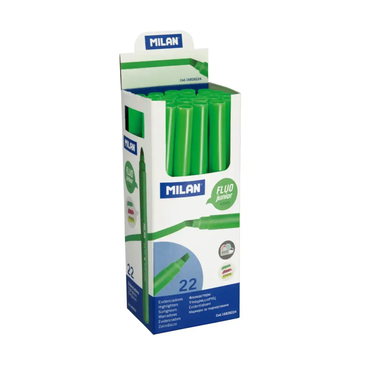 Teşhir kutusu 22 yeşil Junior highlighters