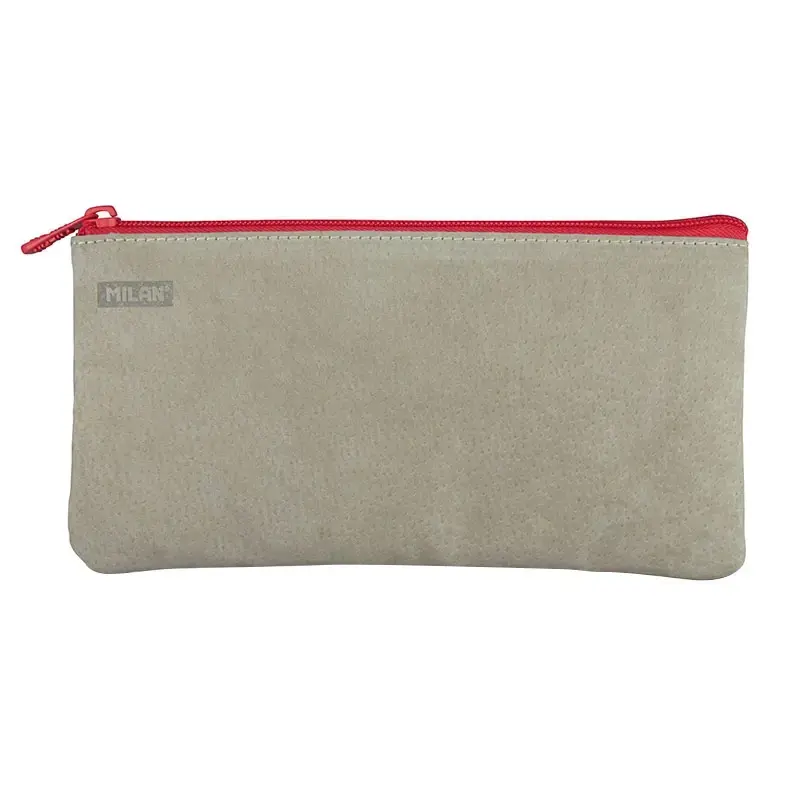3-Cepli kalemlik Leather, kırmızı