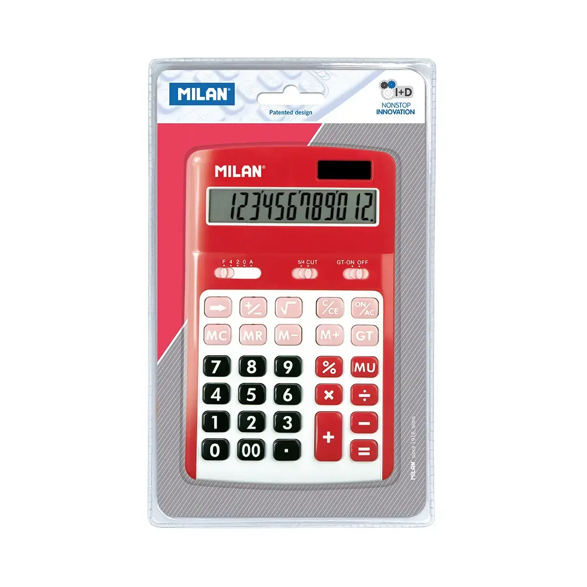 blister kırmızı 12-digit hesap makinesi