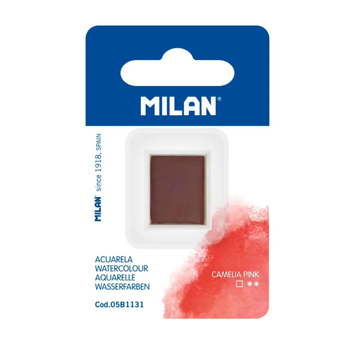 MILAN Art Suluboya Dolgusu (yarım tablet), kamelya pembesi