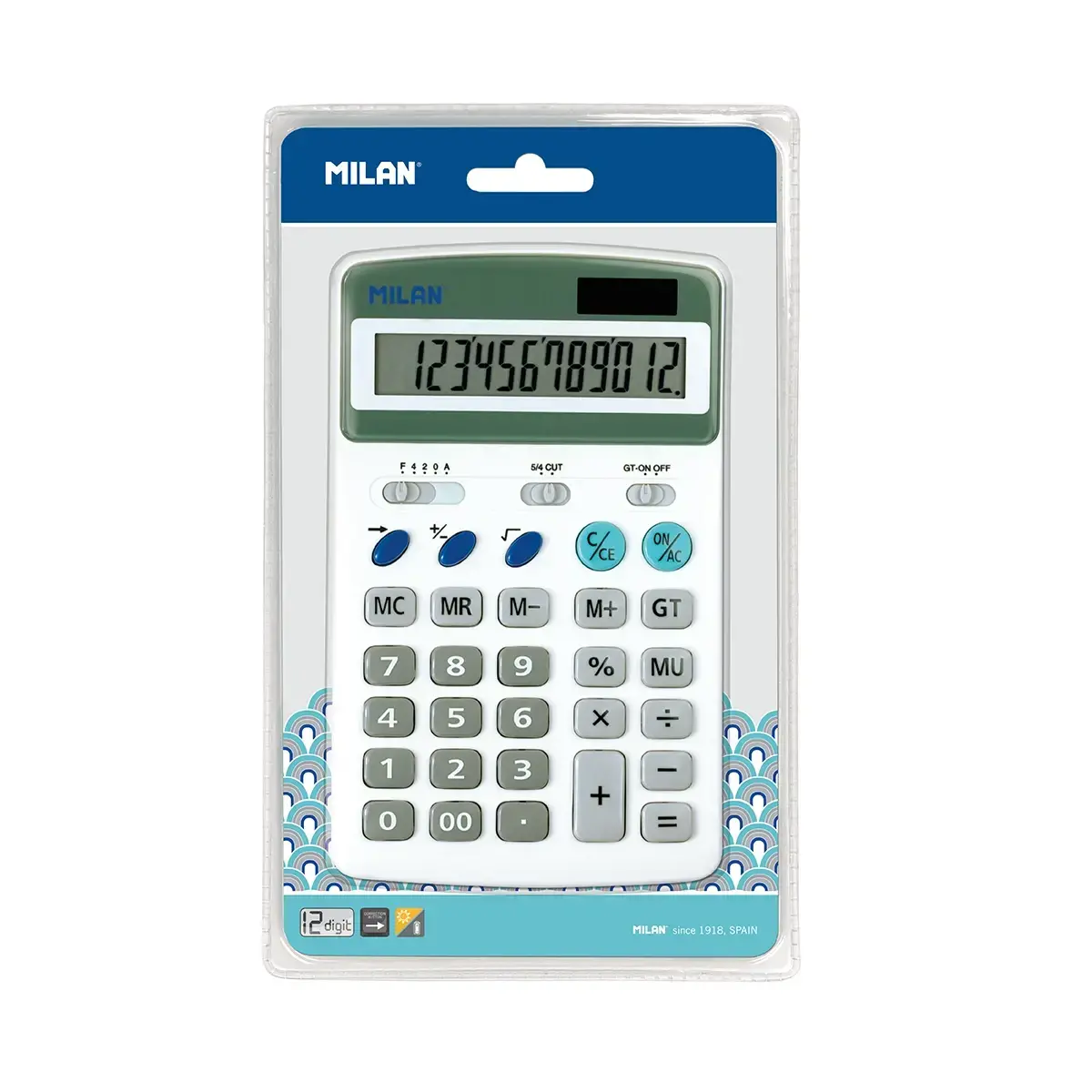 blister beyaz 12-digit hesap makinesi