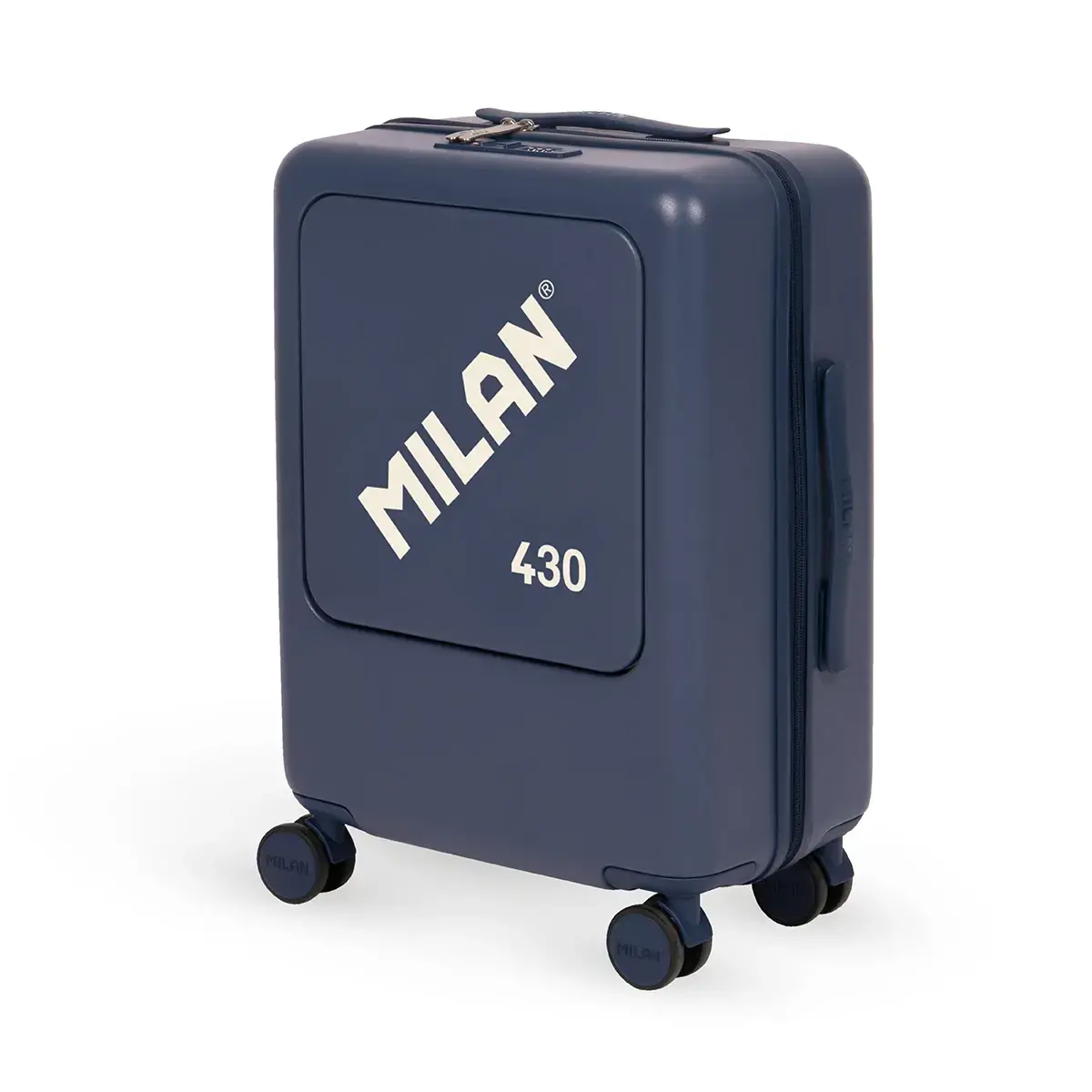Sert kabuklu kabin valizi (55 cm) MILAN 430 1918, mavi