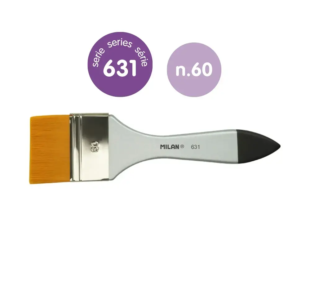 631 Serisi Spalter Premium Sentetik Kıl Fırça 60 mm