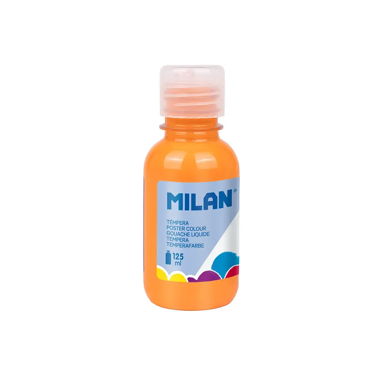 125 ml şişe turuncu poster boyası