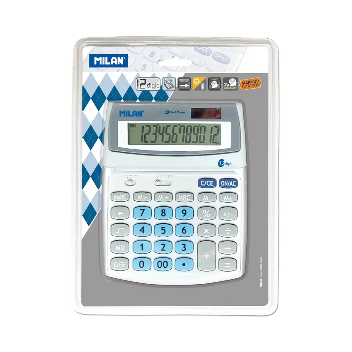 blister extra-Büyük 12-digit hesap makinesi