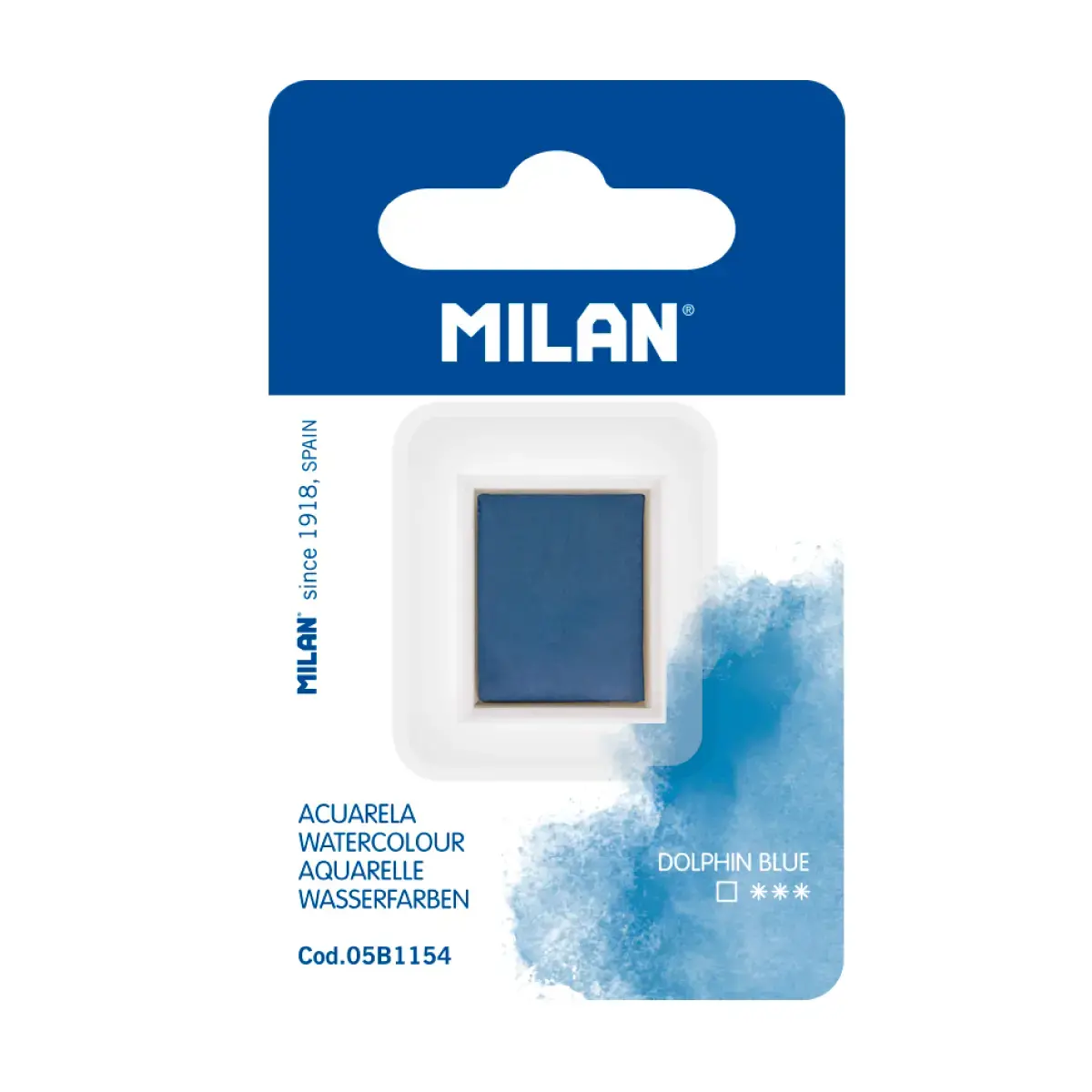MILAN Art Suluboya Dolgusu (yarım tablet), yunus mavisi