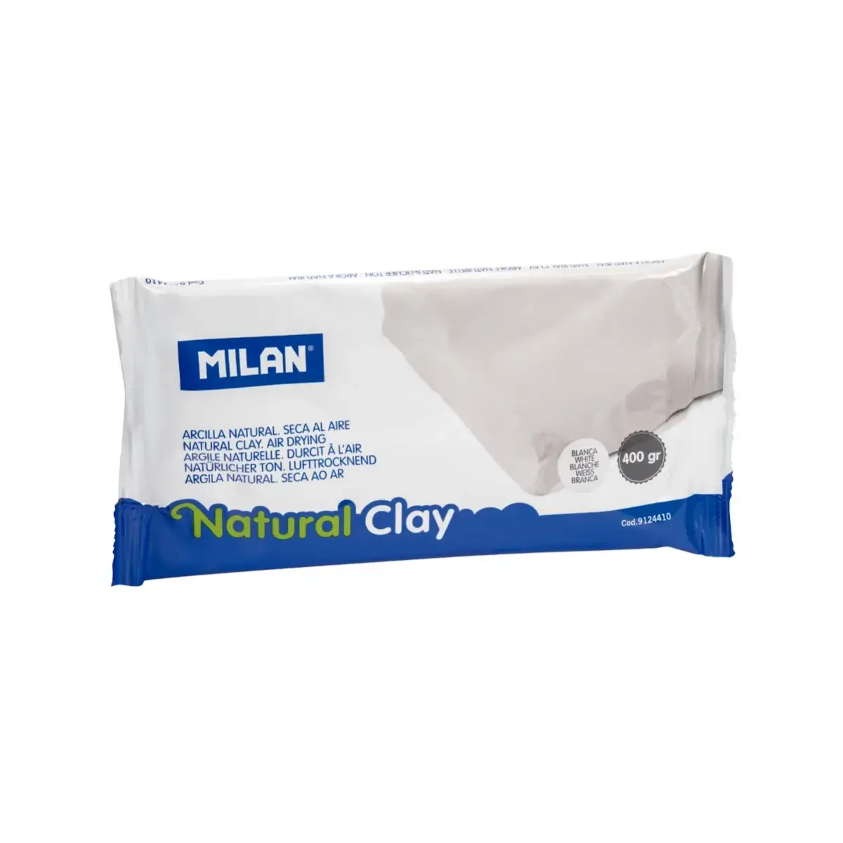 Air-dry doğal clay, beyaz renkli (400 g)