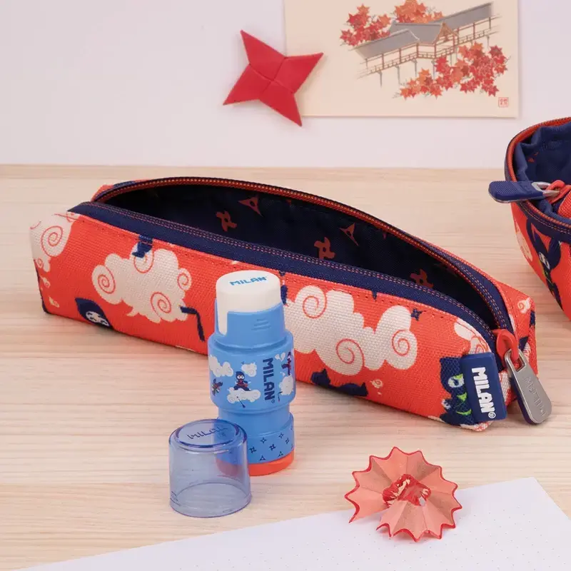 Kit 4 Estuches con Contenido Milan Serie Especial Ninjutsu Rojo