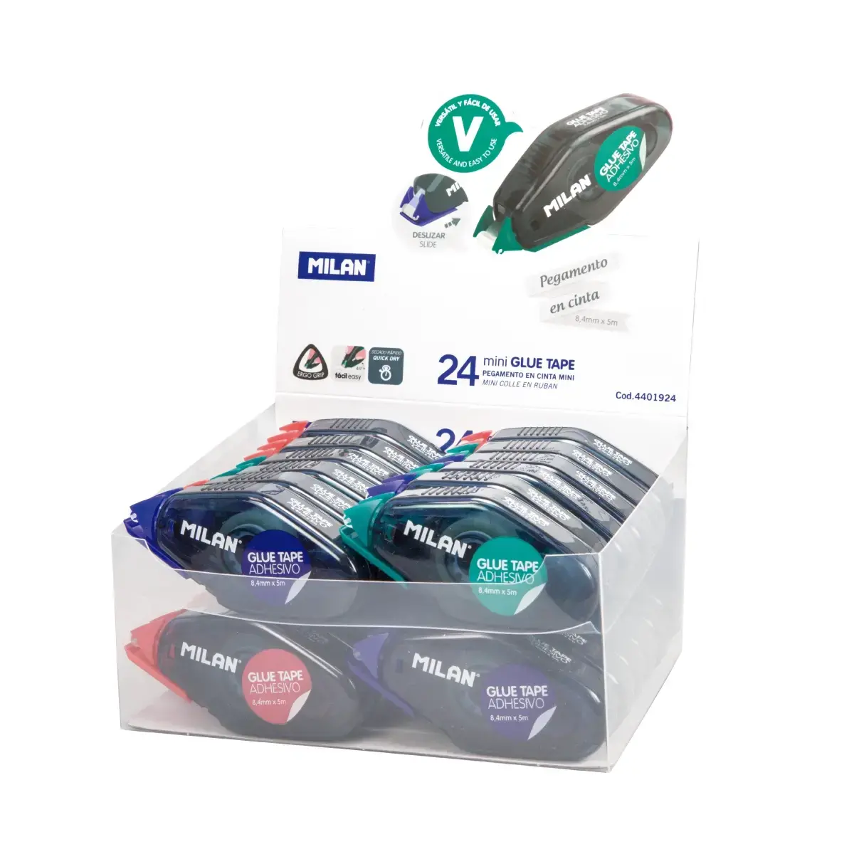 Teşhir kutusu 24 Compact yapıştırıcı bant 8.4 mm x 5 m