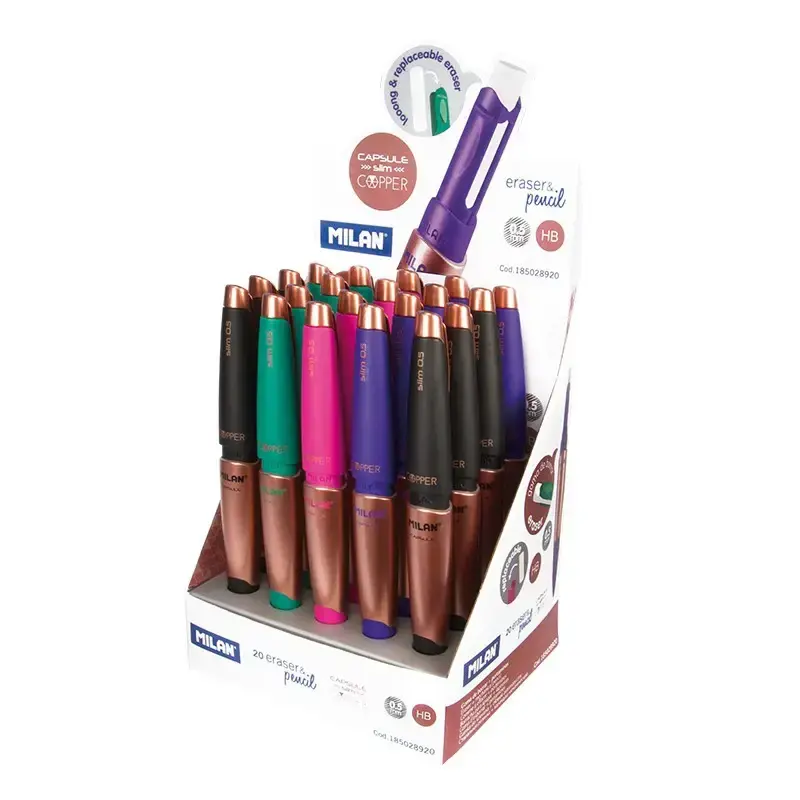 Teşhir kutusu 20 CAPSULE Slim Copper mekanik kalem 0.5 mm