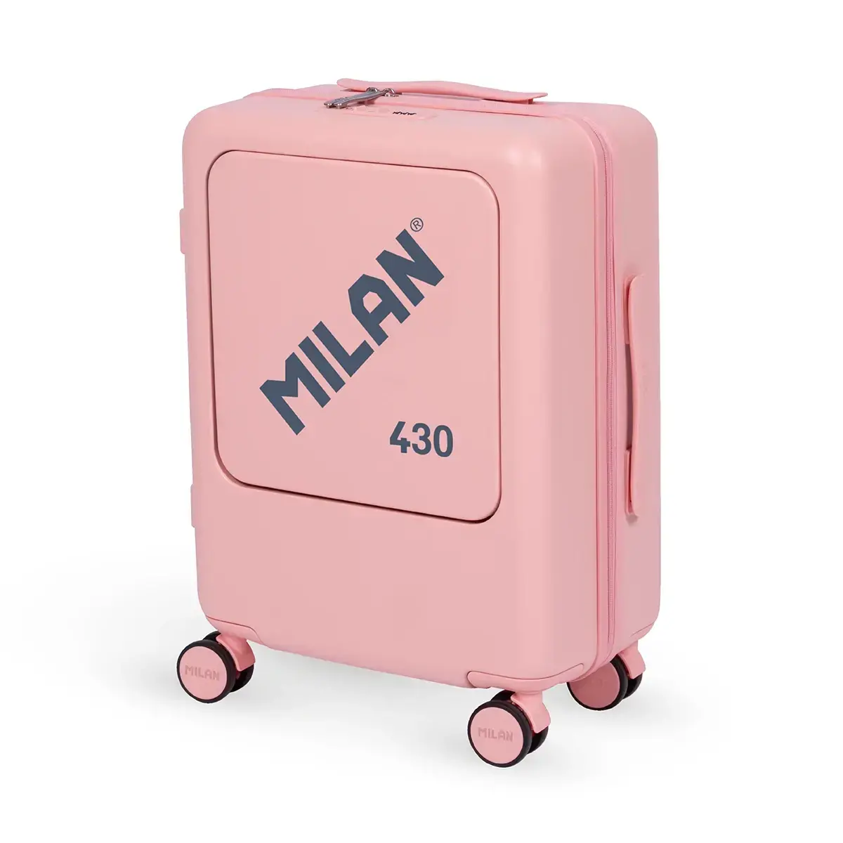 Sert kabuklu kabin valizi (55 cm) MILAN 430 1918, pembe