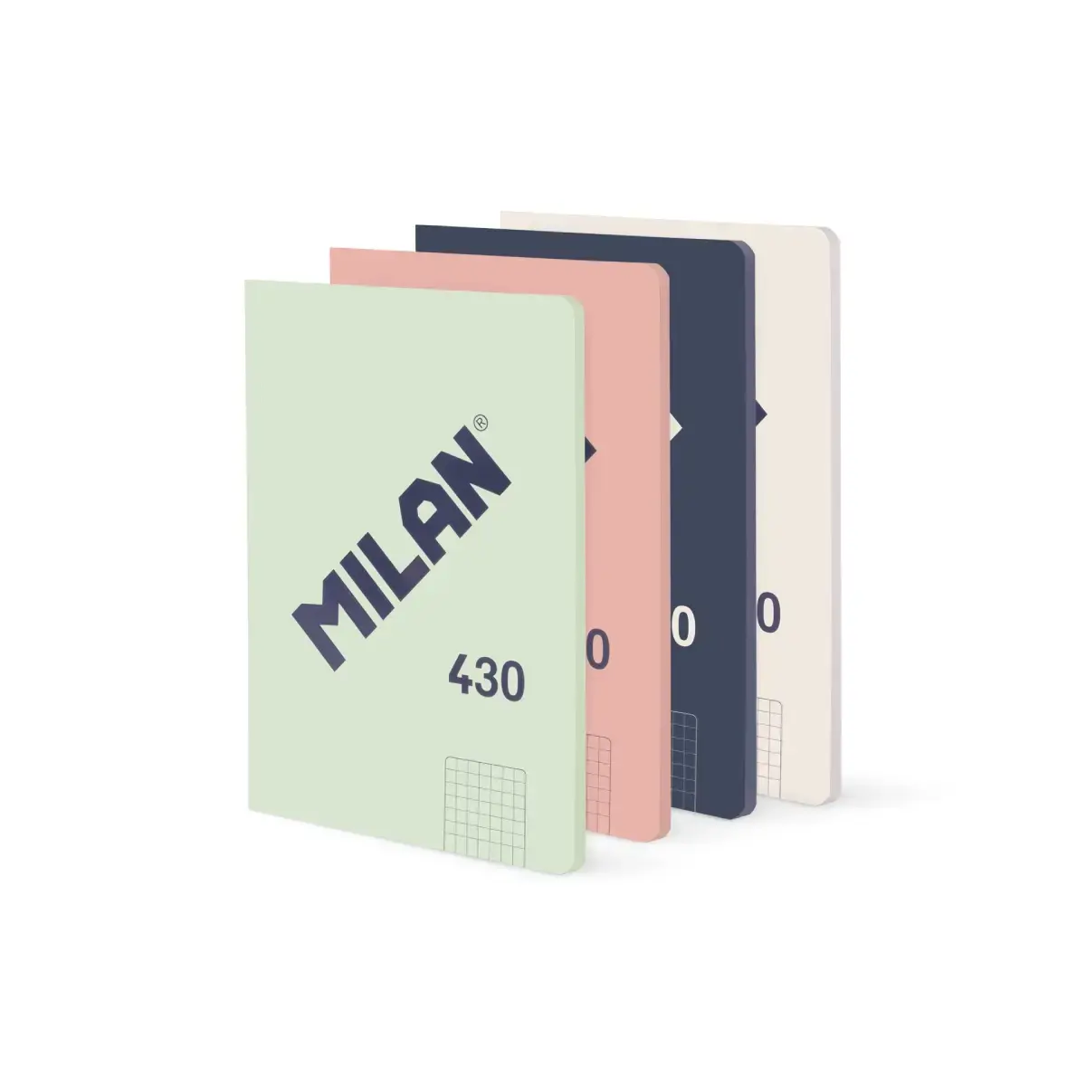 4'lü A5 Ciltli Defter, kareli kağıt (5 x 5 mm), 48 yaprak 95 gr/m², 430 1918 koleksiyonu