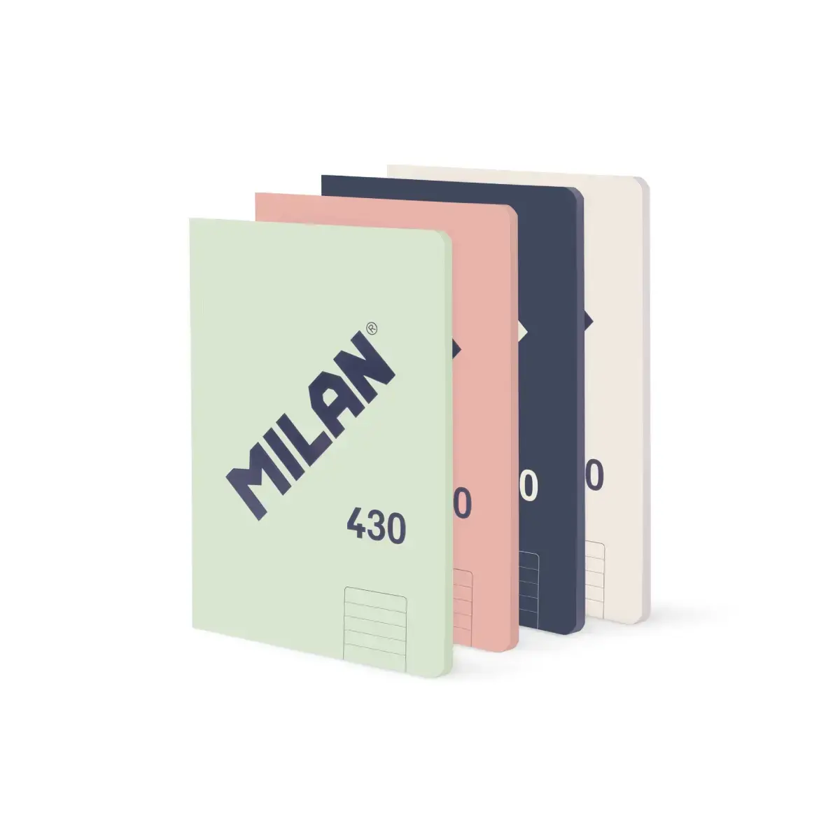 4'lü A5 Ciltli Defter, çizgili kağıt (7 mm), 48 yaprak 95 gr/m², 430 1918 koleksiyonu