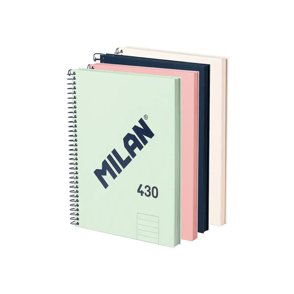 4'lü A5 Telli Defter sert kapaklı, çizgili kağıt, 80 yaprak 95 gr/m², 430 1918 koleksiyonu