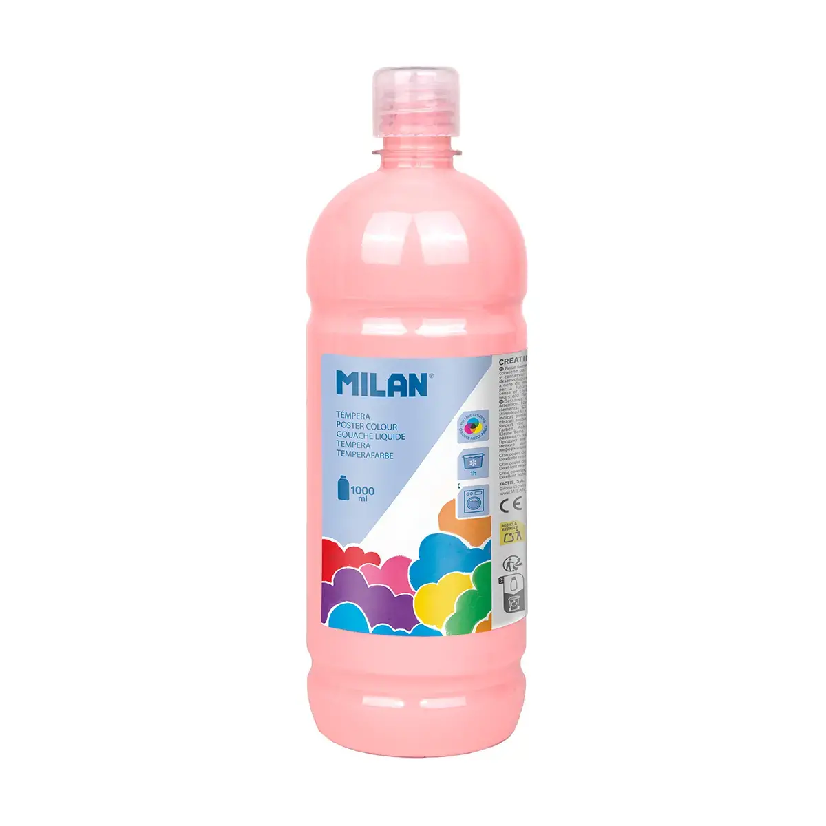 1000 ml şişe pale pembe poster boyası