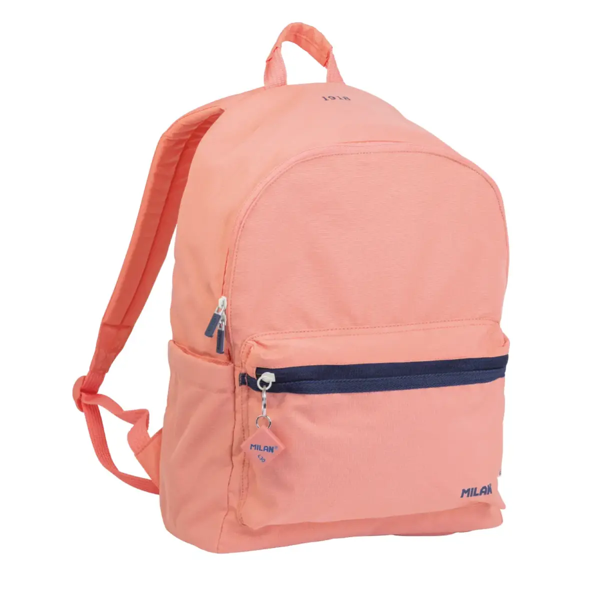 2 fermuarlı urban classic sırt çantası (22 L) 430 1918 koleksiyonu, pembe