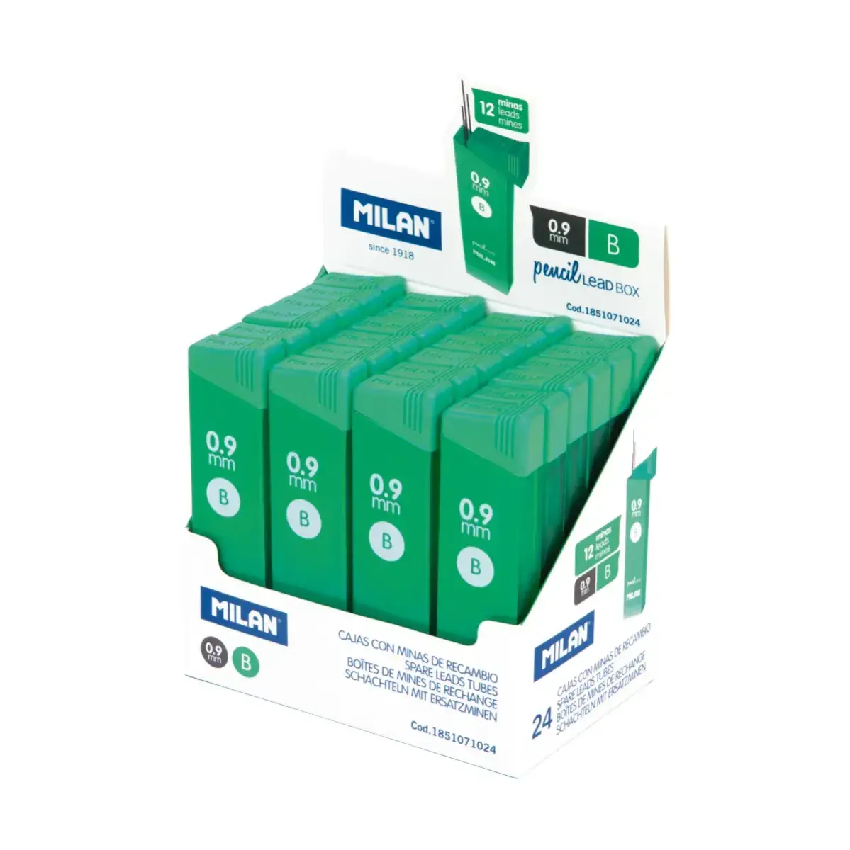Teşhir kutusu 24 tubes 12 yedek leads 0.9 mm B
