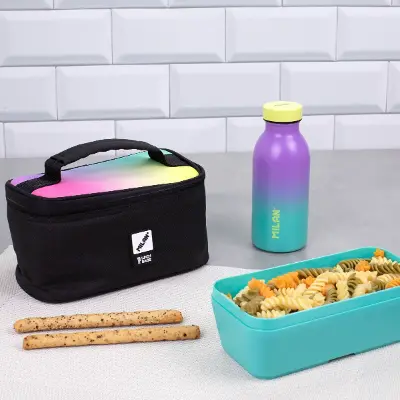 MILAN Borsa Termica Porta Alimenti 0,3 L – Piccola Isotermica Per Pranzo, Verde, Collezione 460