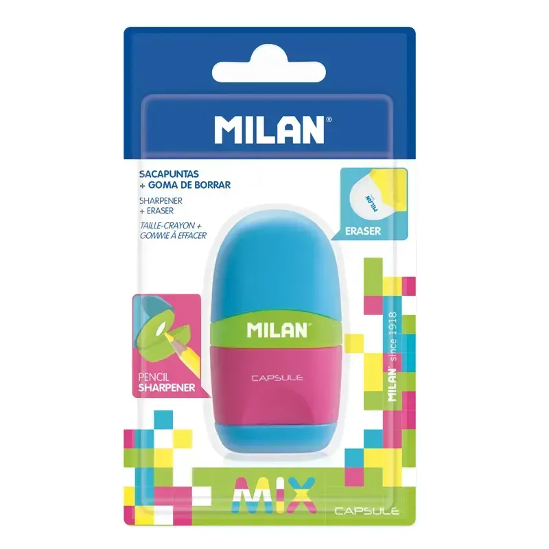 blister CAPSULE Mix silgi ve kalem kalemtıraş
