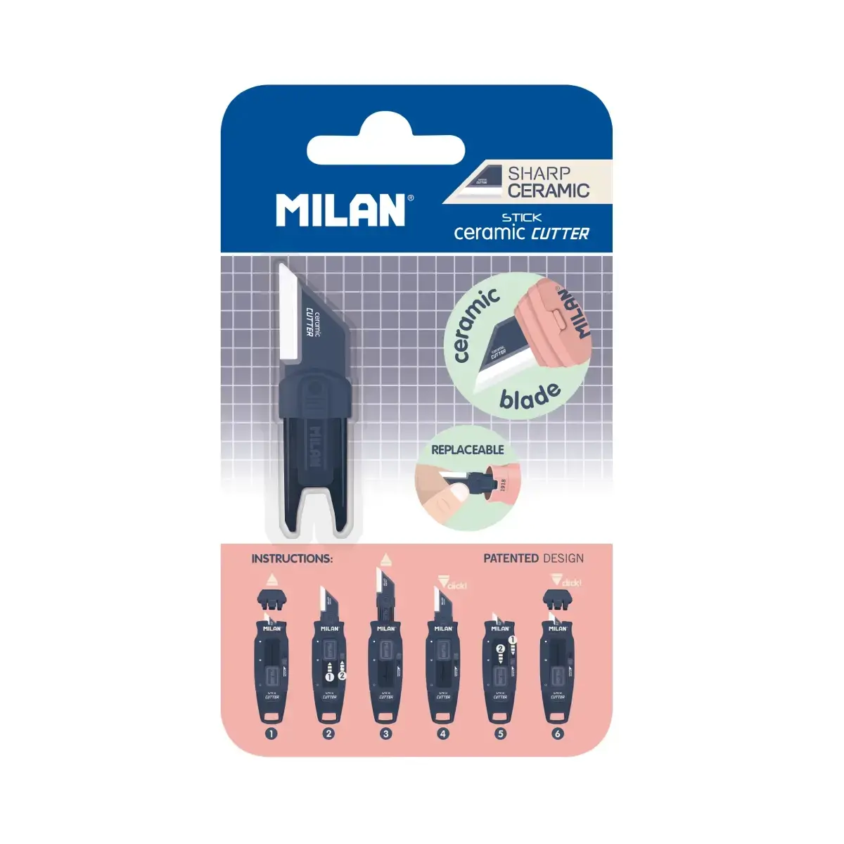 Blister pack ceramic replacement blade STICK cutter, 430 since