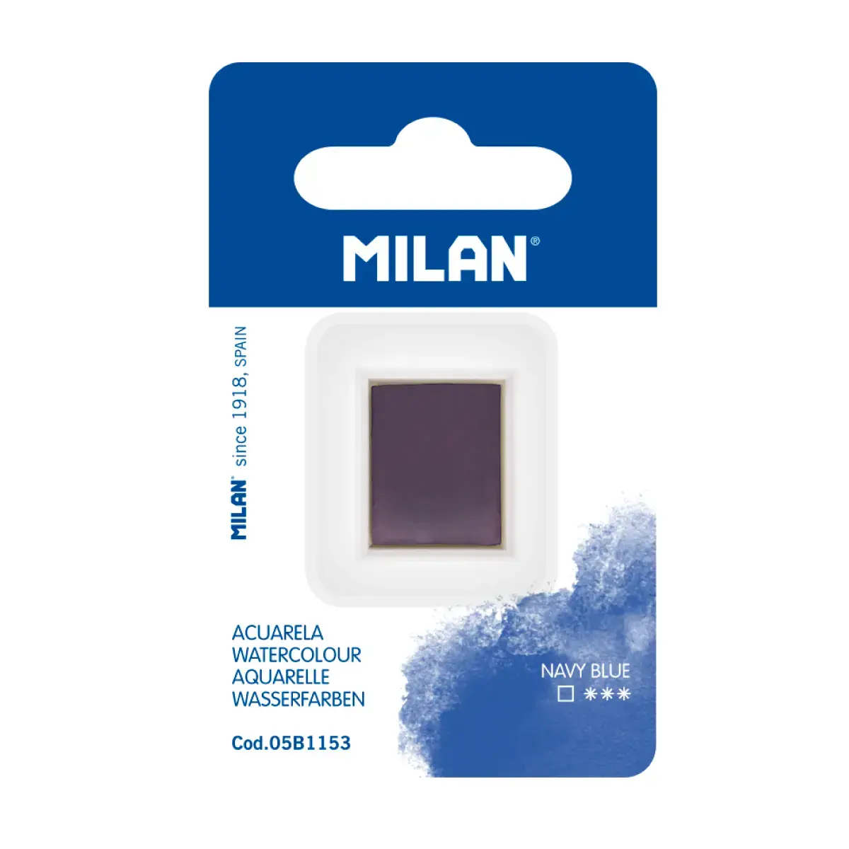 MILAN Art Suluboya Dolgusu (yarım tablet), lacivert