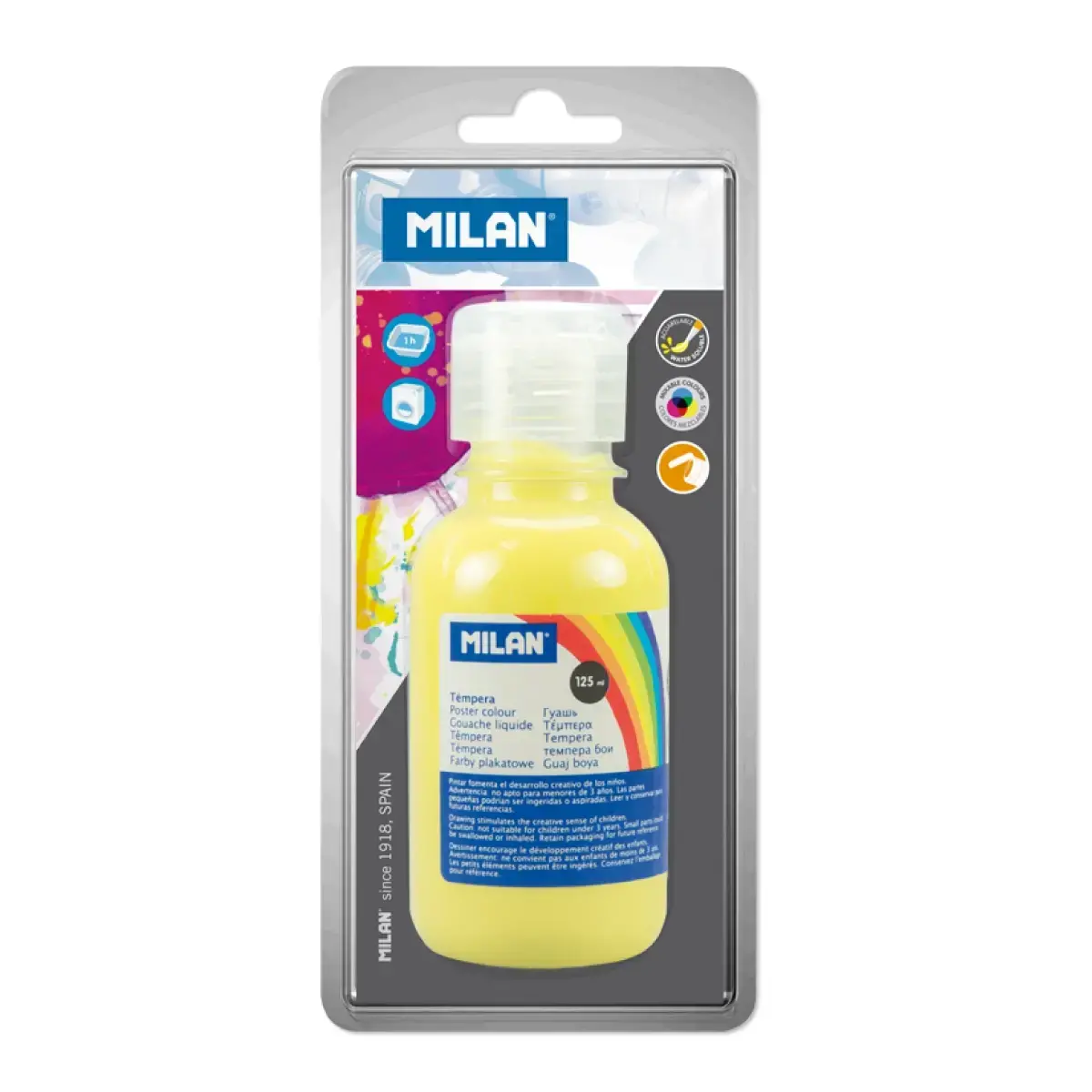 blister şişe 125 ml poster boyası lemon sarı