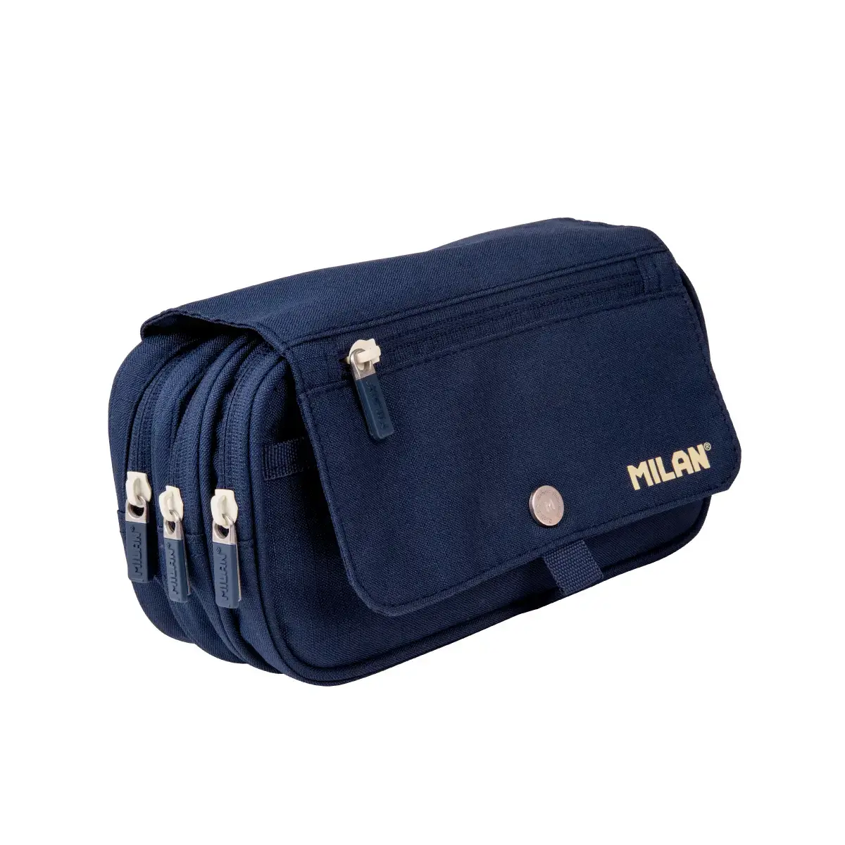 4 fermuarlı kalemlik ve a flap 430 1918 koleksiyonu, mavi