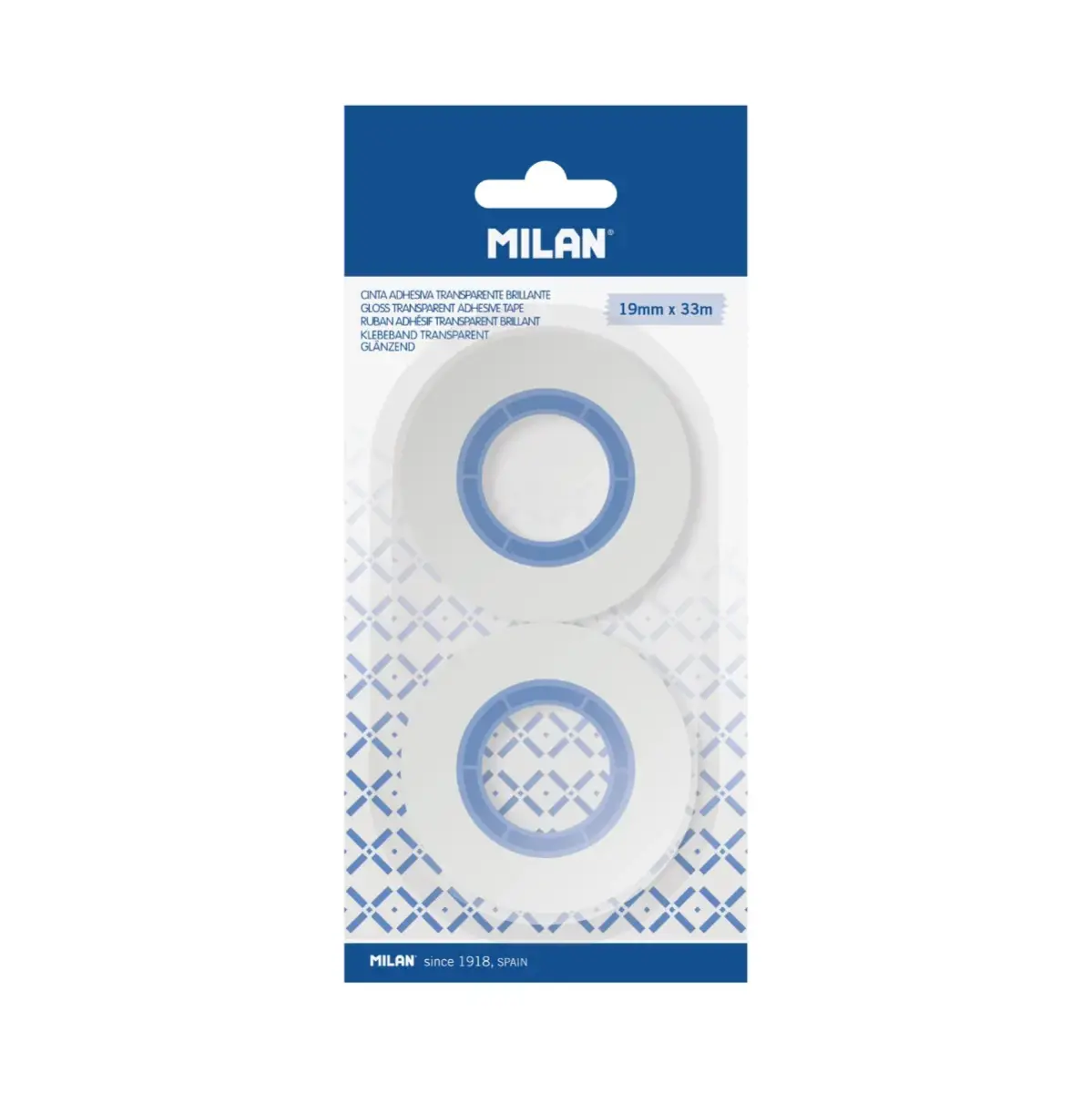 blister 2 parlak şeffaf yapışkanlı bant 19 mm x 33 m