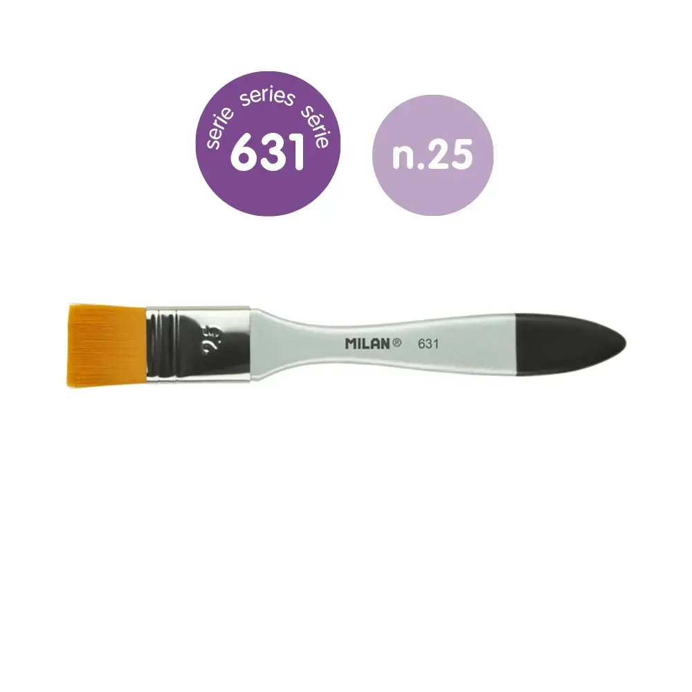 631 Serisi Spalter Premium Sentetik Kıl Fırça 25 mm