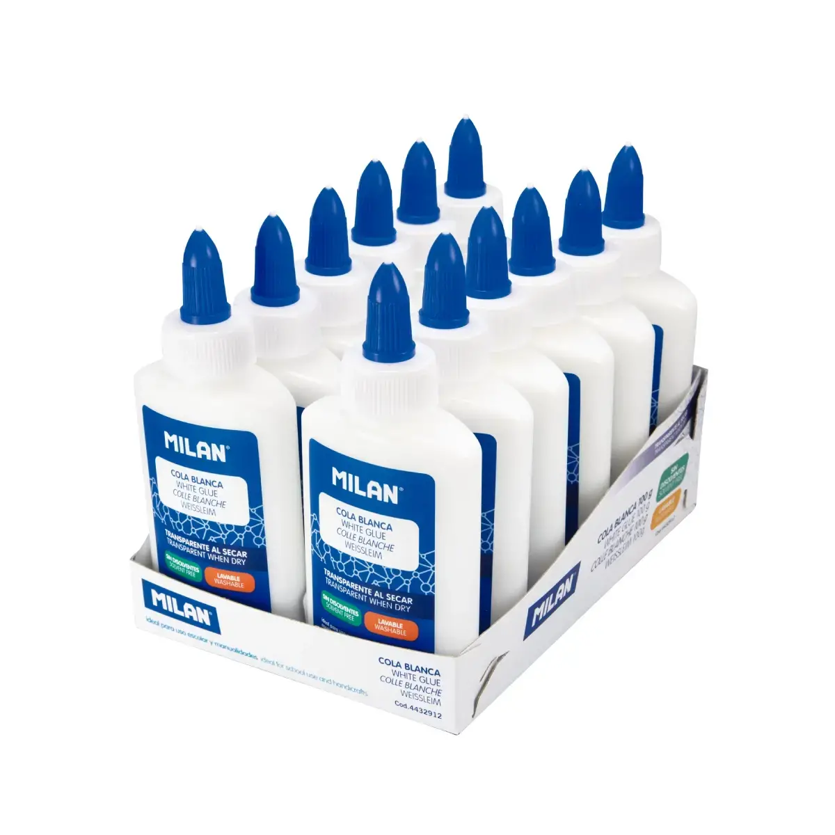 Teşhir kutusu 12 bottles beyaz yapıştırıcı, 100 g