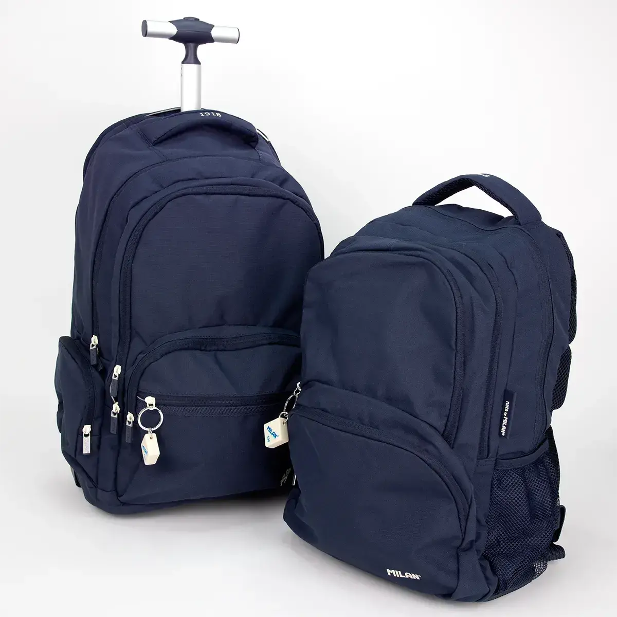 バッグ kwikie backpack navy 6-zip wheeled backpack (25 L) 430 since 1918 collection, navy blue
