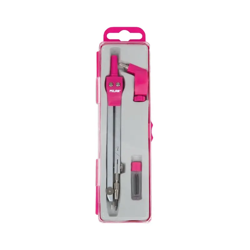 Compass Box Pink Box universal compass with a hinged leg Acid, pink
