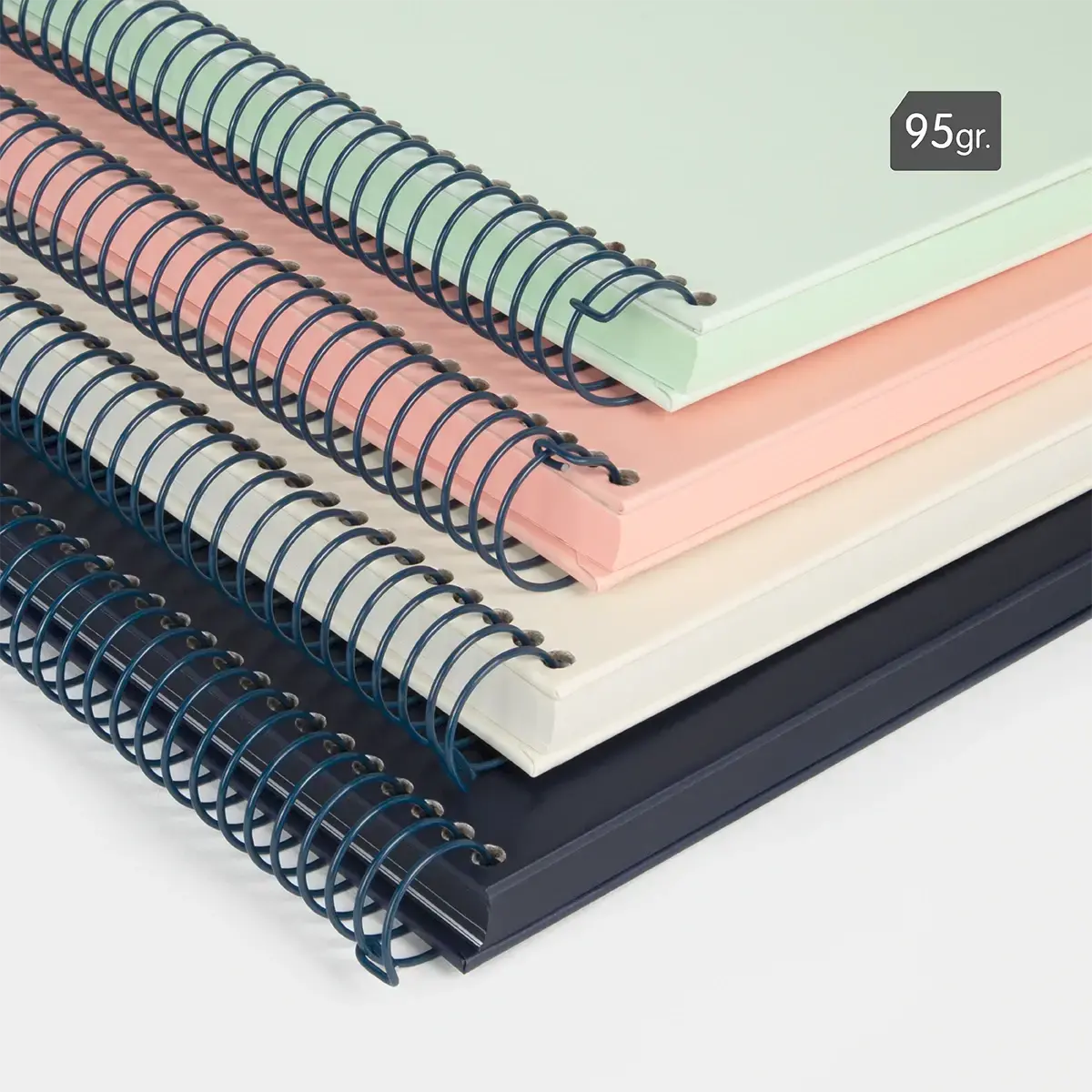 MILAN A4 glued notebook, checkered 5 x 5 mm, 48 sheets A4, paper 95 g/m², series 1918, green