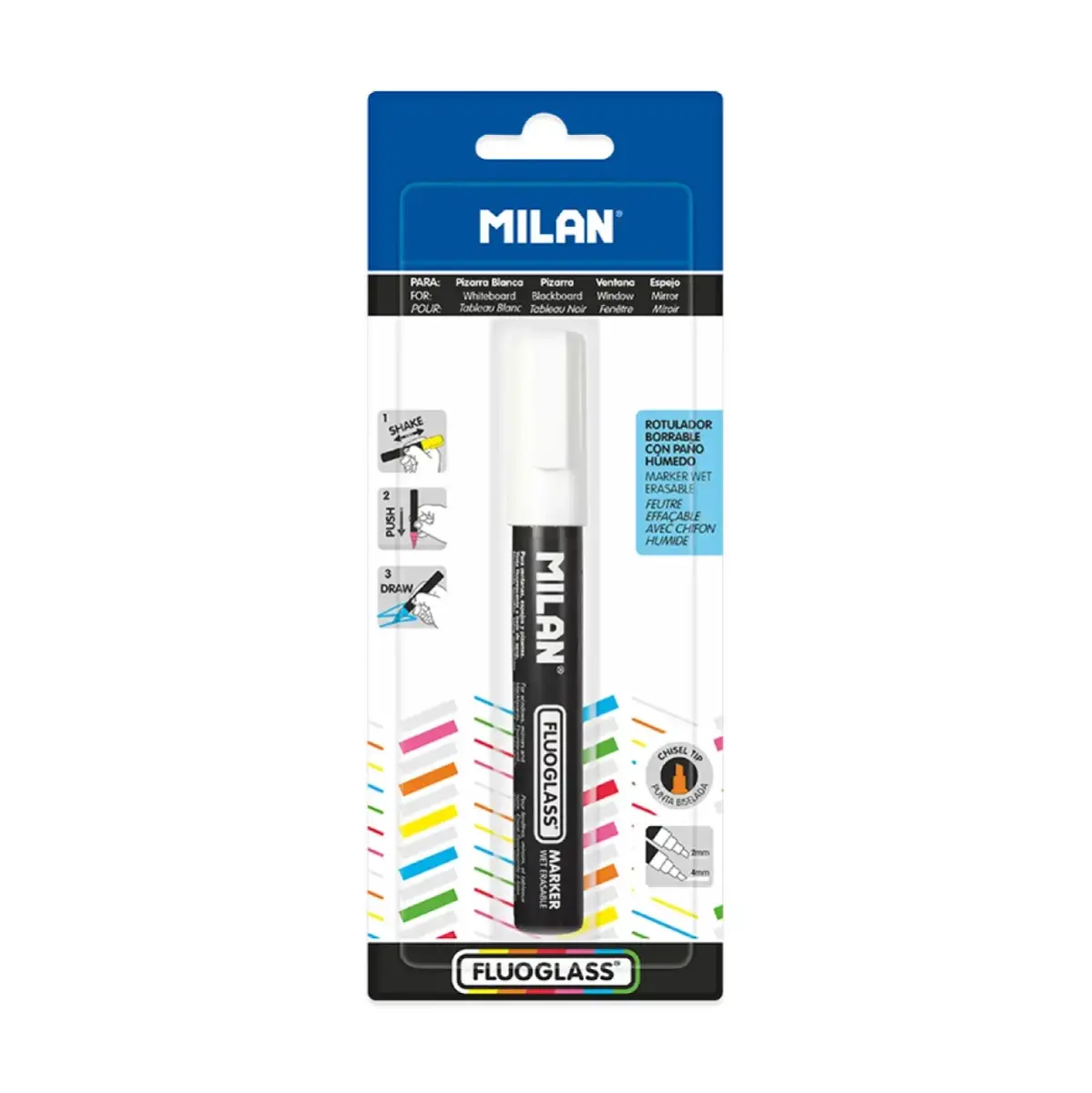 blister Fluoglass chisel tip 2 - 4 mm, beyaz