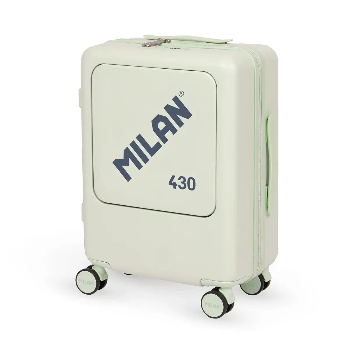 Sert kabuklu kabin valizi (55 cm) MILAN 430 1918, yeşil