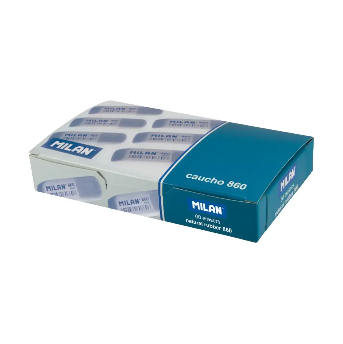Kutu 60 çift use bevelled kauçuk silgi 860 (pembe - mavi)
