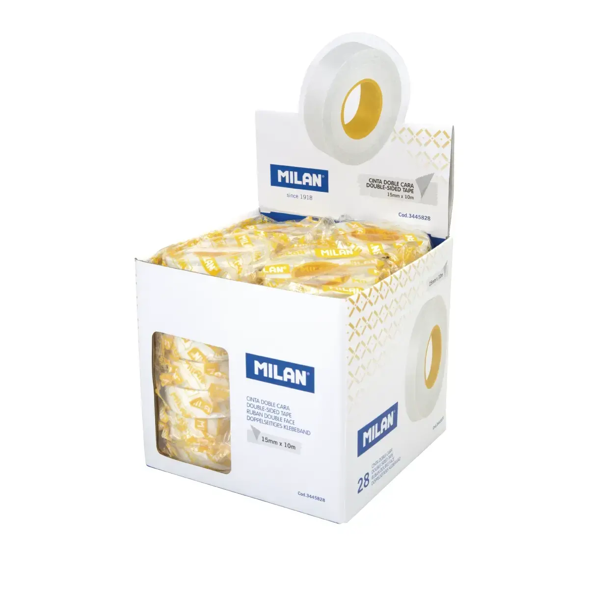 Teşhir kutusu 28 çift-sided yapışkanlı bant rolls 15 mm x 10 m