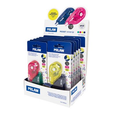 Corrector de cinta 5mmx6mts correction tape pastel milan 1301140